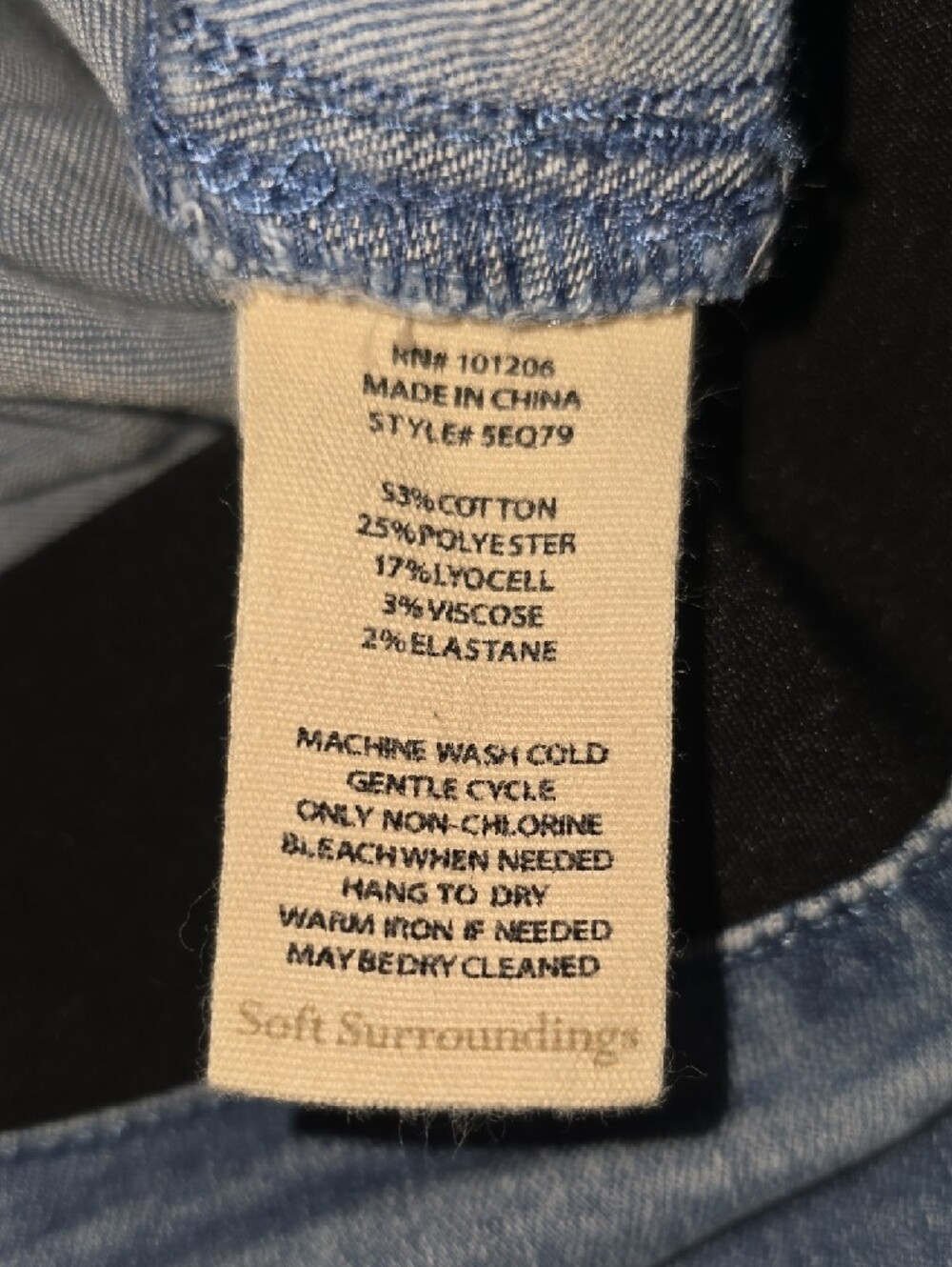 Soft Surroundings Light Blue Wide Leg Jeans - Picture 8 of 12